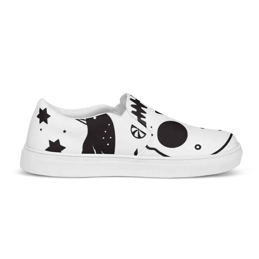 Men's Slip-On Canvas Shoes with Large Skull Design 💀 product image (7)