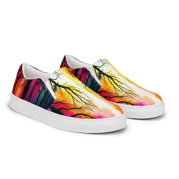 Prism in the woods, wonems canvas Slip On shoes product image (2)