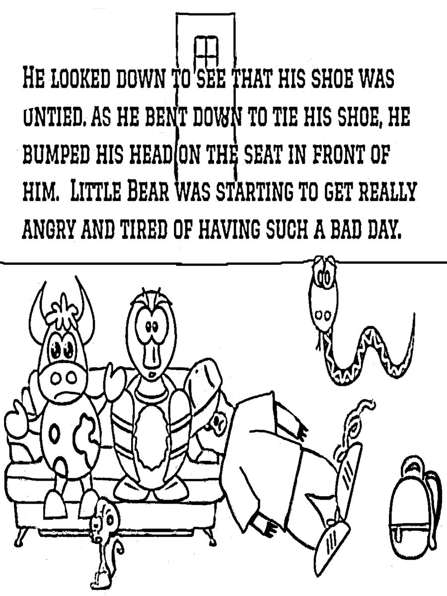 The Angry Little Bear Coloring Story for Kids product image (9)