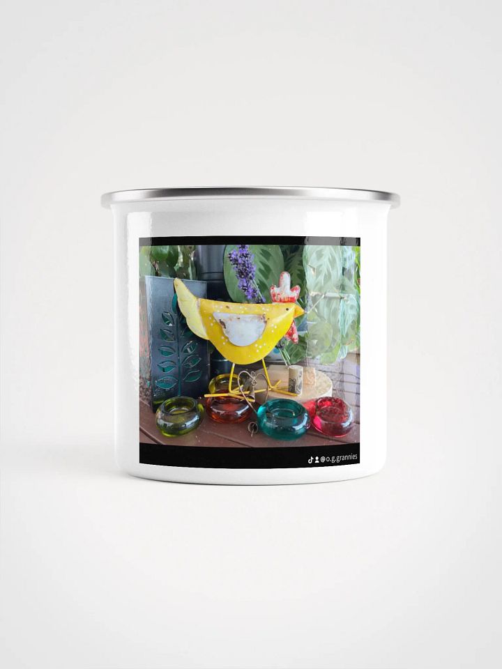 Chicken & Flowers Camping Mug product image (1)