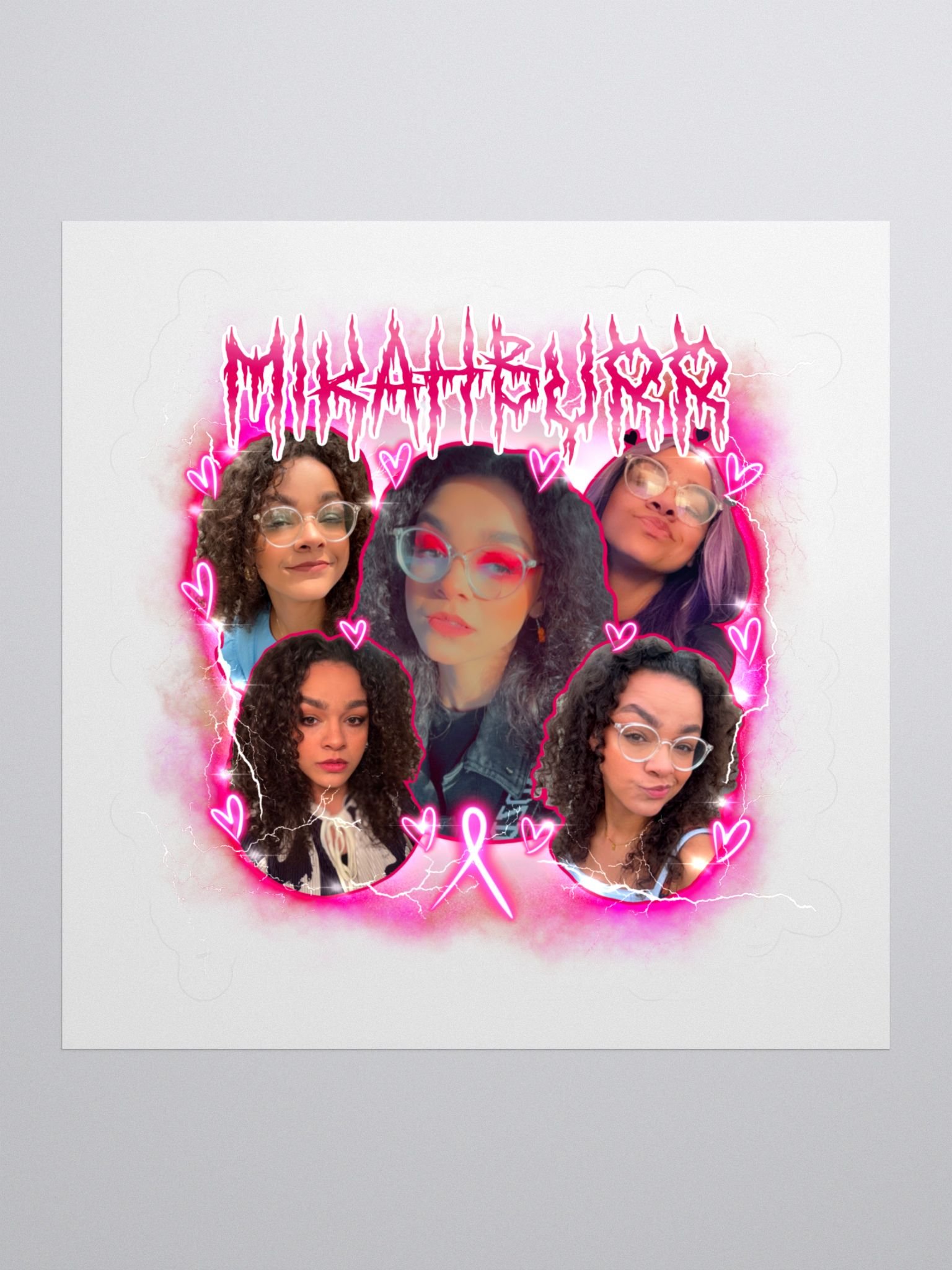 Mikah's Fighting Era 2025 Kiss Cut Stickers product image (1)