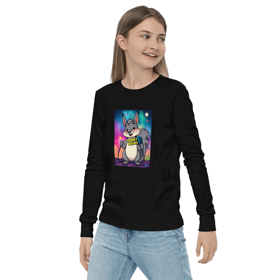 Pooky's Cosmic News Adventure Youth T-Shirt product image (3)