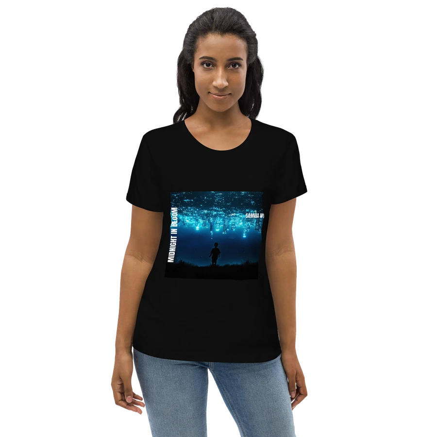 MIDNIGHT IN BLOOM (Women's fit) Organic cotton (Black) product image (4)