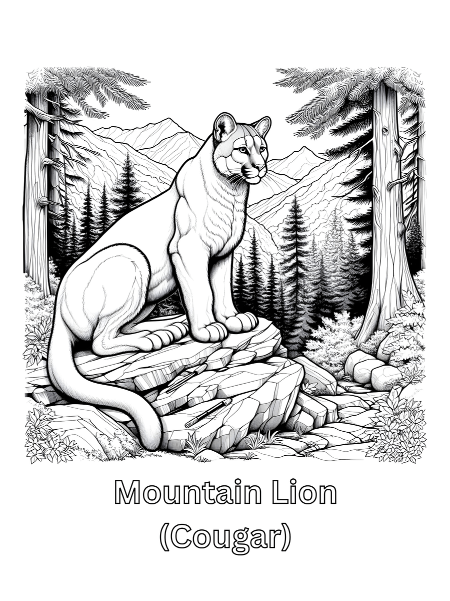 Wild Wonders: American Animals Coloring Book PDF product image (4)