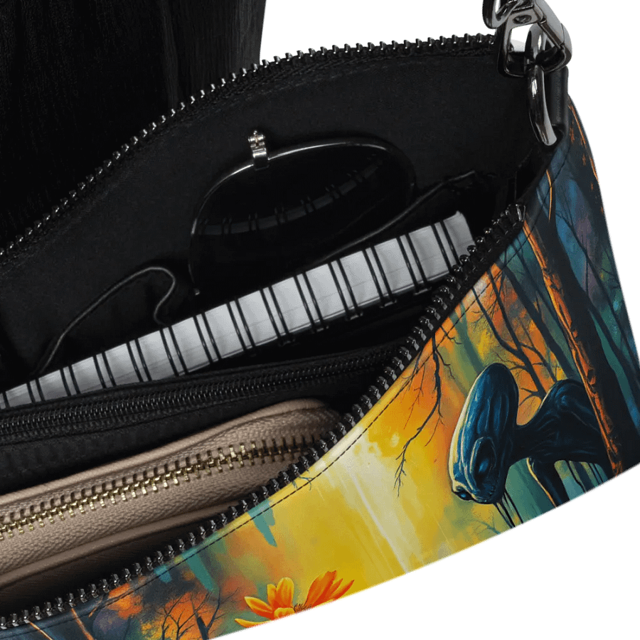 premium Faux leather Ethereal Forest Dream All-Over Print Crossbody Bag product image (6)