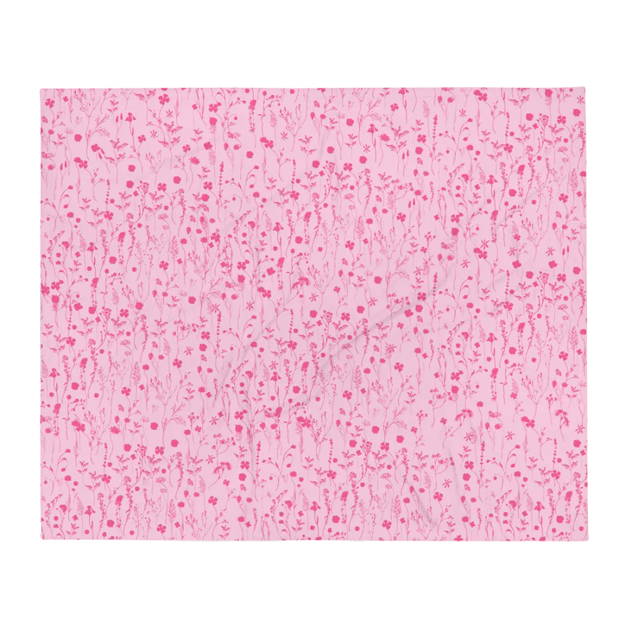 A Million Flowers Pink Soft Plush Blanket product image (2)