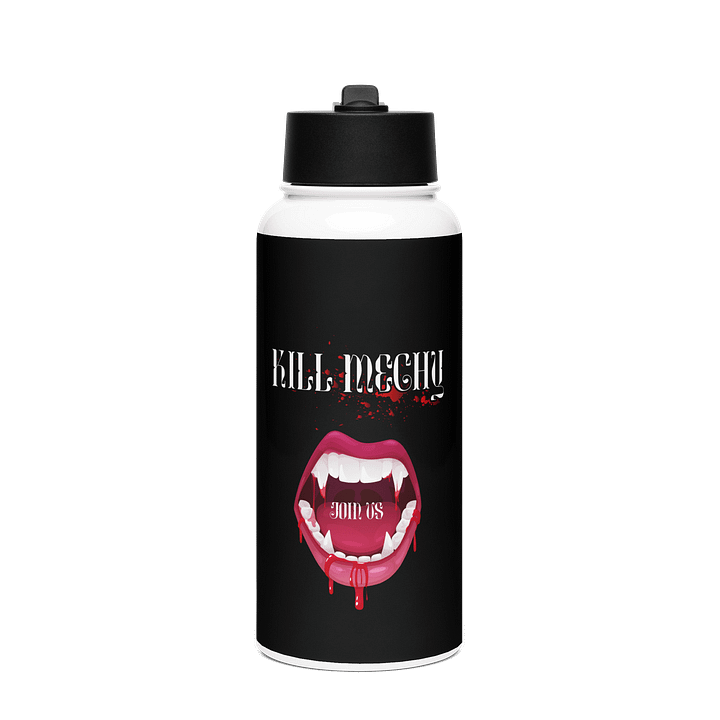 "Kill Mechy" Water Bottle in Black product image (1)