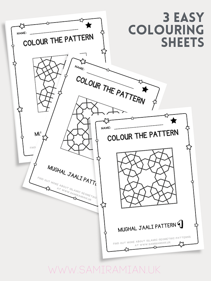 Mughal Jaali Activity Sheets product image (2)