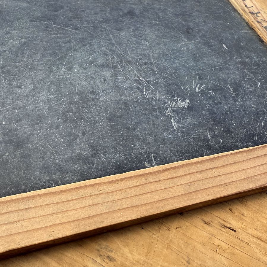 🎎 Antique Japanese Student Slate Chalkboard – Komai Mitsuo’s Early Showa-Era Writing Board | Japan Antique Roadshow product image (7)