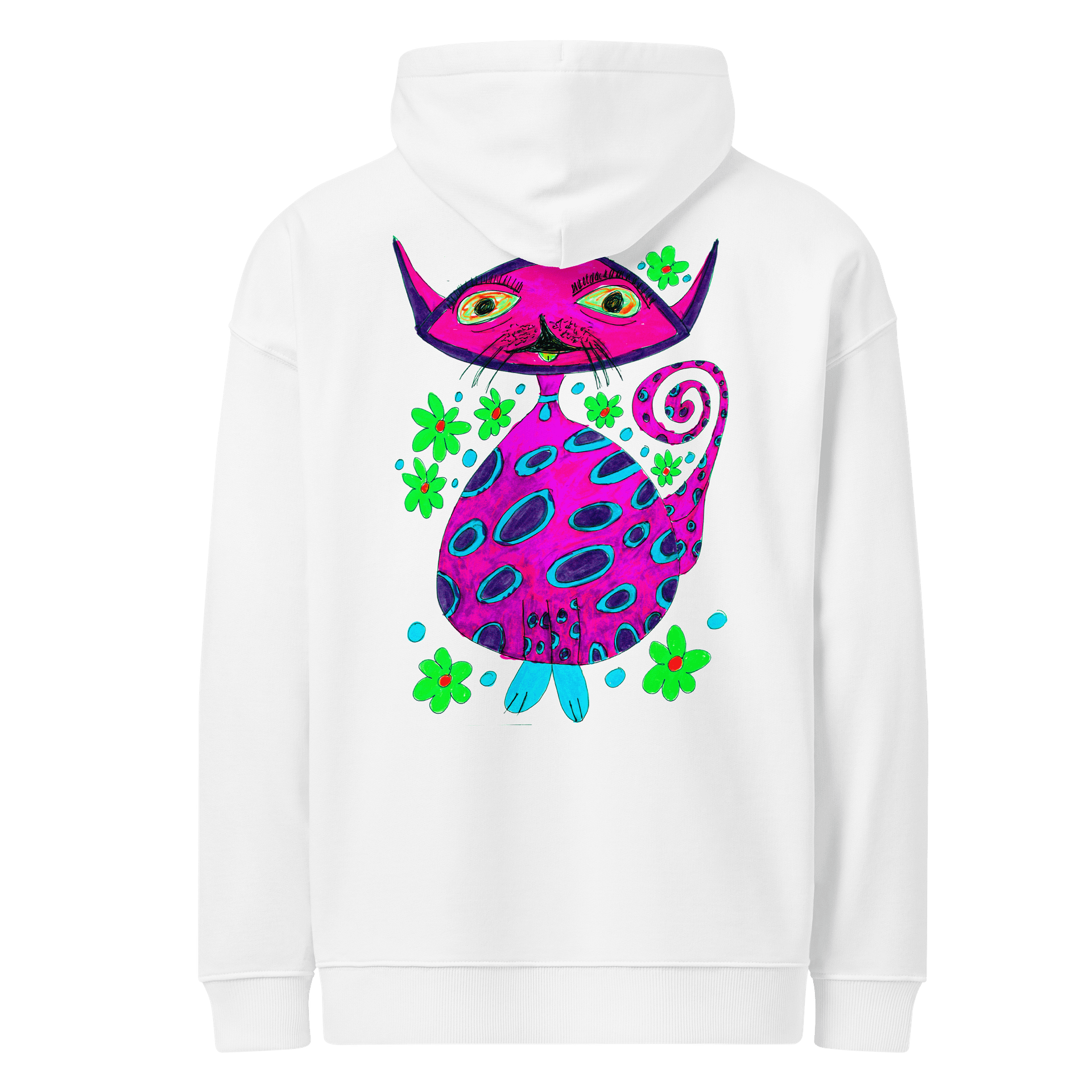 Abstract Cosmic Cat Unisex Hoodie product image (5)