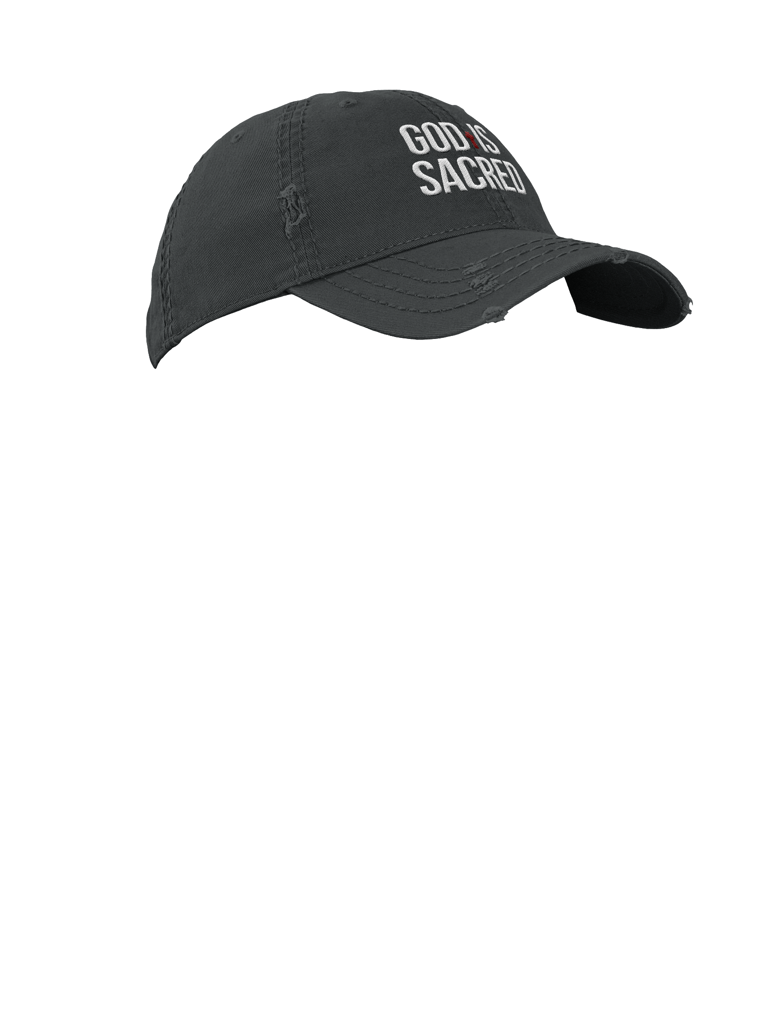 God Is Sacred - Distressed Dad Hat (Dark) product image (7)