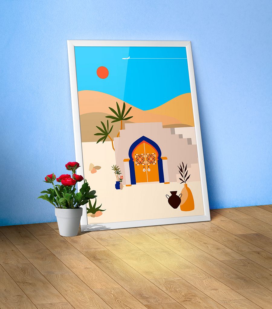 Boho, Boho decor: Egypt, Morocco, Tunisia — boho travel poster product image (1)