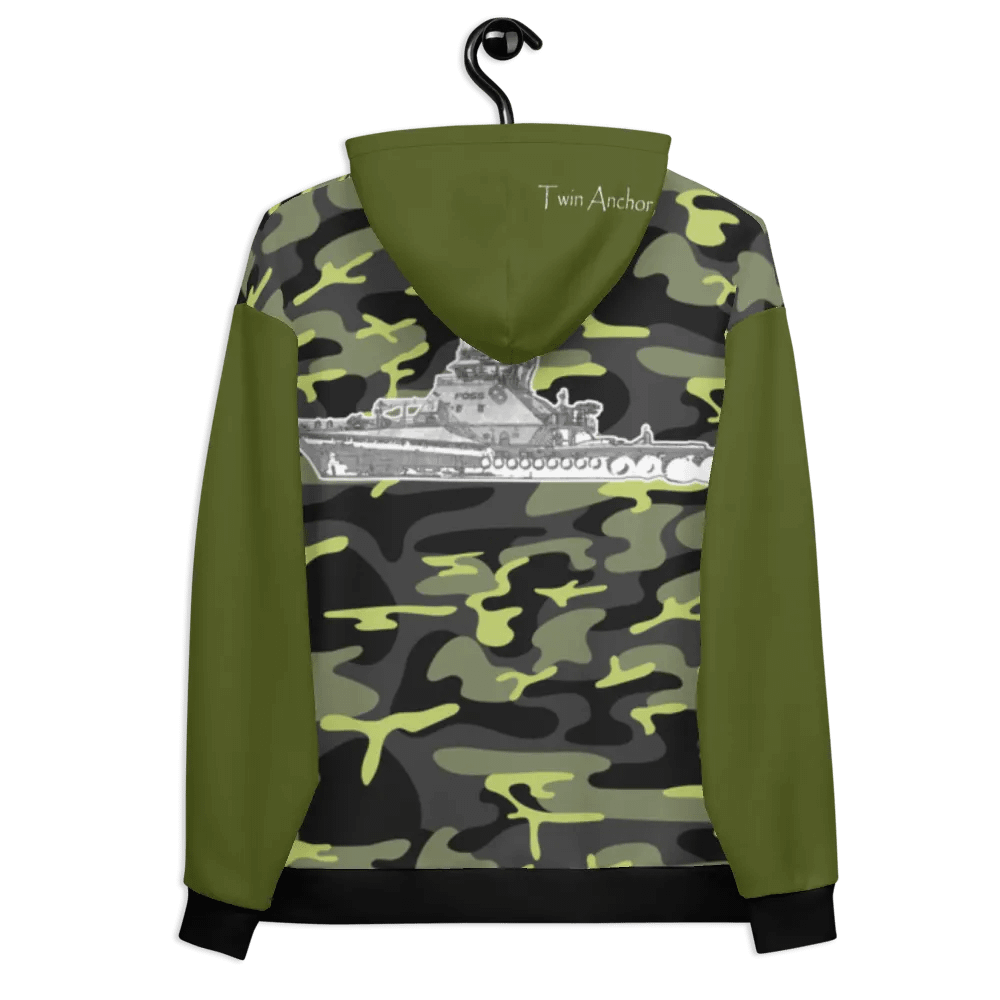 Green & Camouflage Foss tug Sketch Hoodie product image (8)