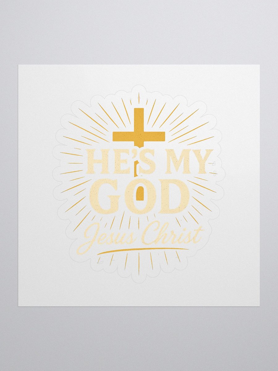 Radiant Cross Kiss Cut Stickers product image (1)