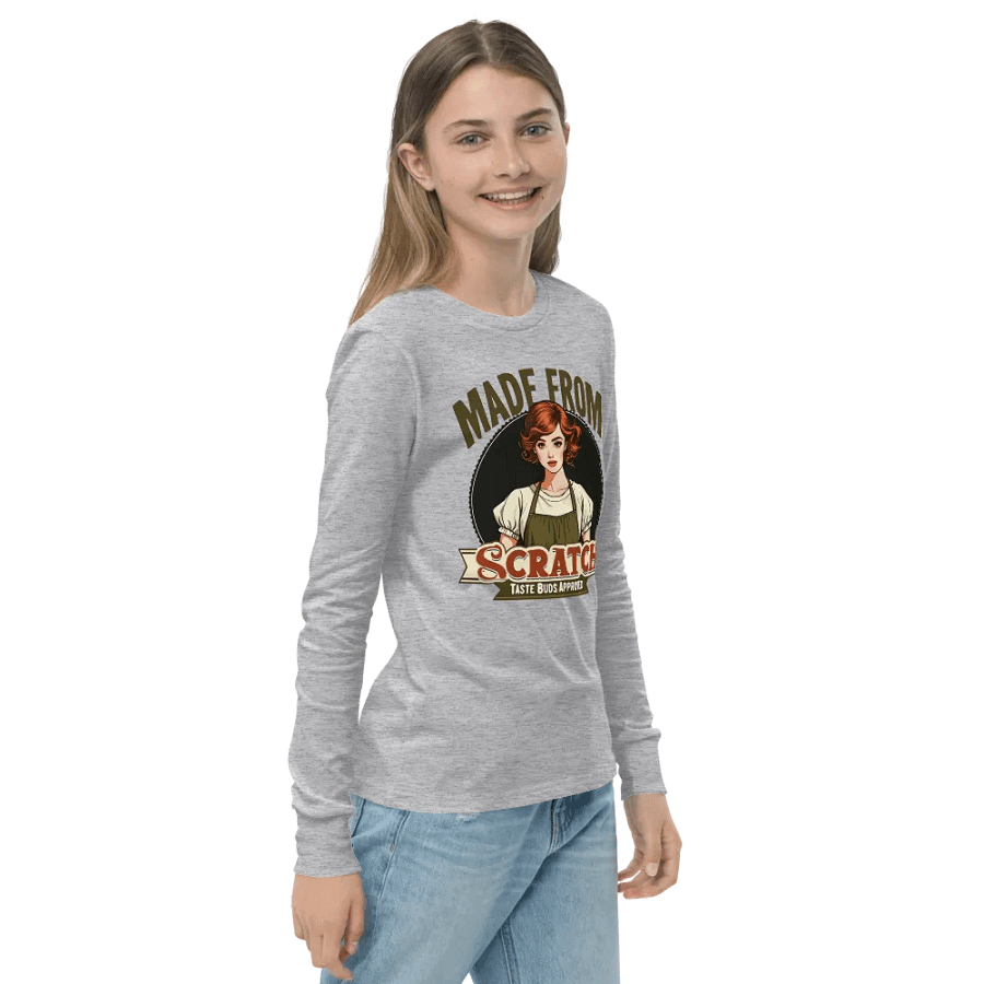 Scratch-Made Retro Chef Youth Long Sleeve Tee product image (23)