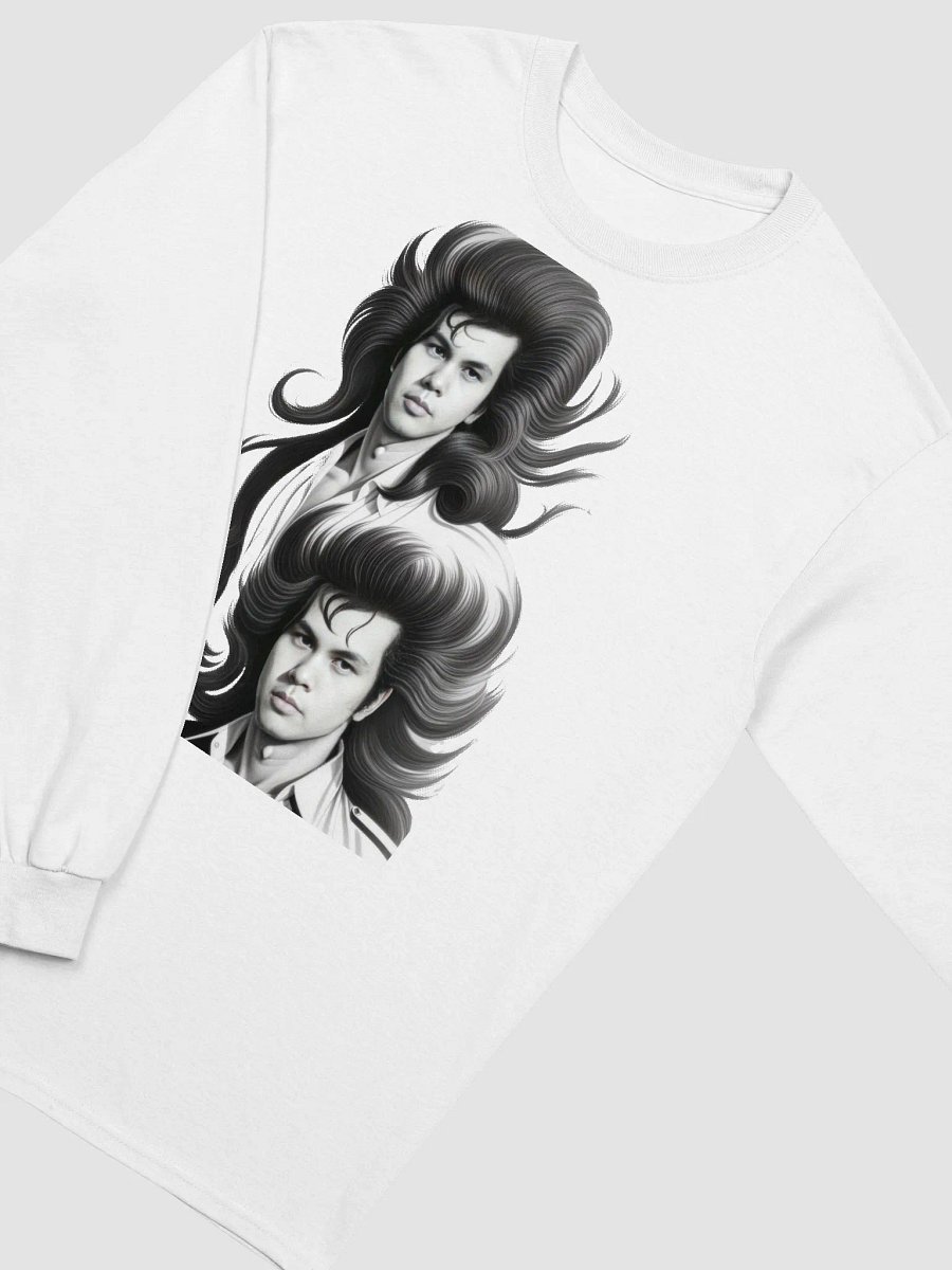 Jason Lam Black & White Long Sleeve T-Shirt product image (3)