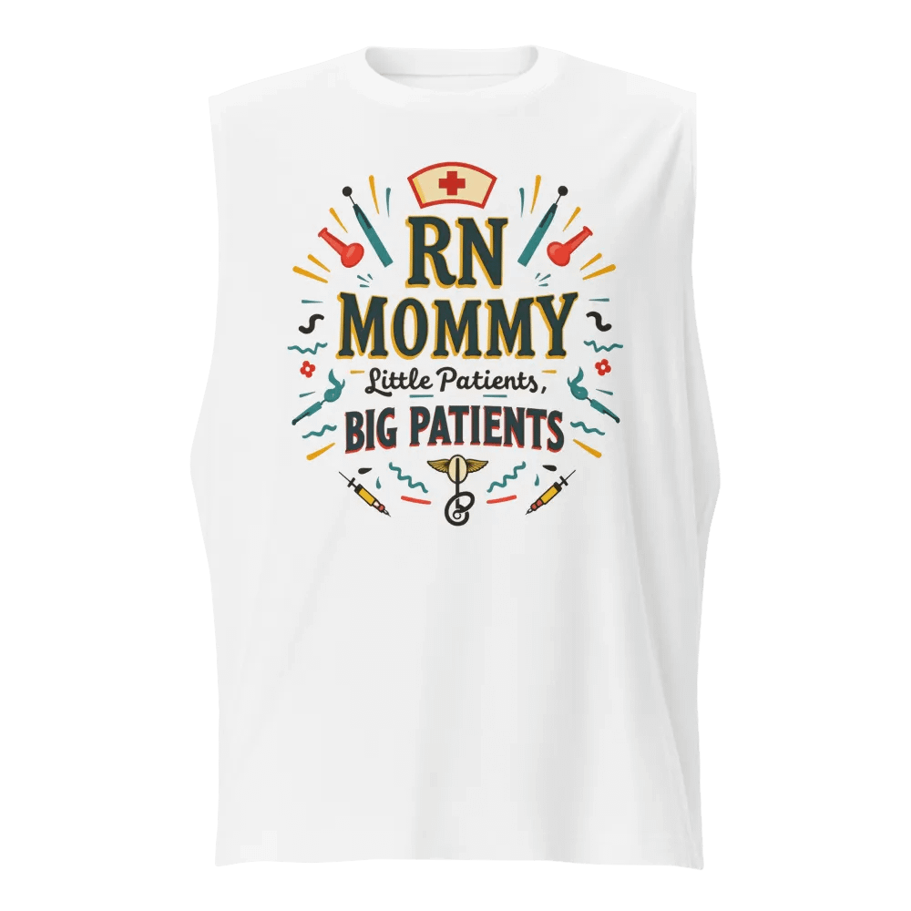 RN MOMMY Medical-themed Muscle Tank product image (1)