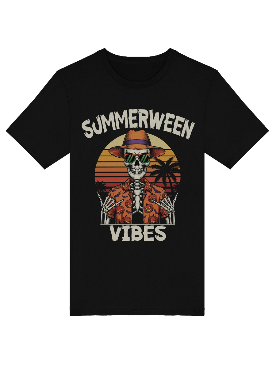 Summerween Halloween Vibes Skeleton Vacation tee product image (5)