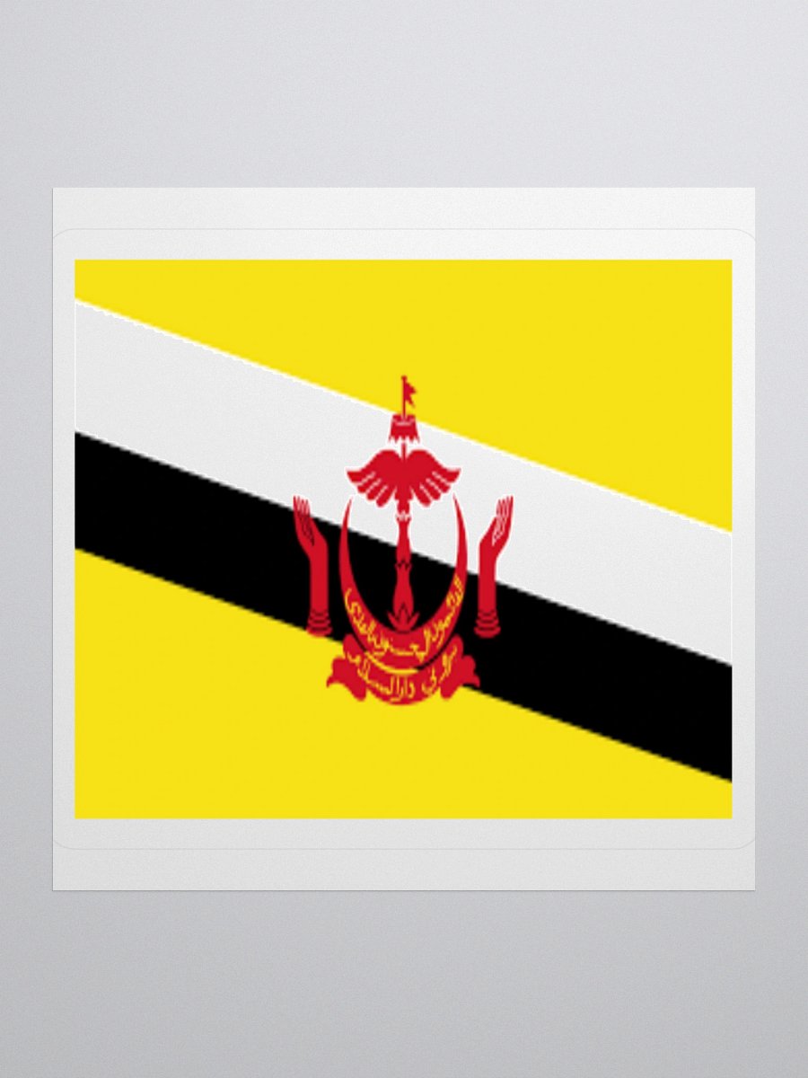 Exclusive Brunei Flag Kiss-Cut Stickers - High-Quality Vinyl, Multiple Sizes product image (2)