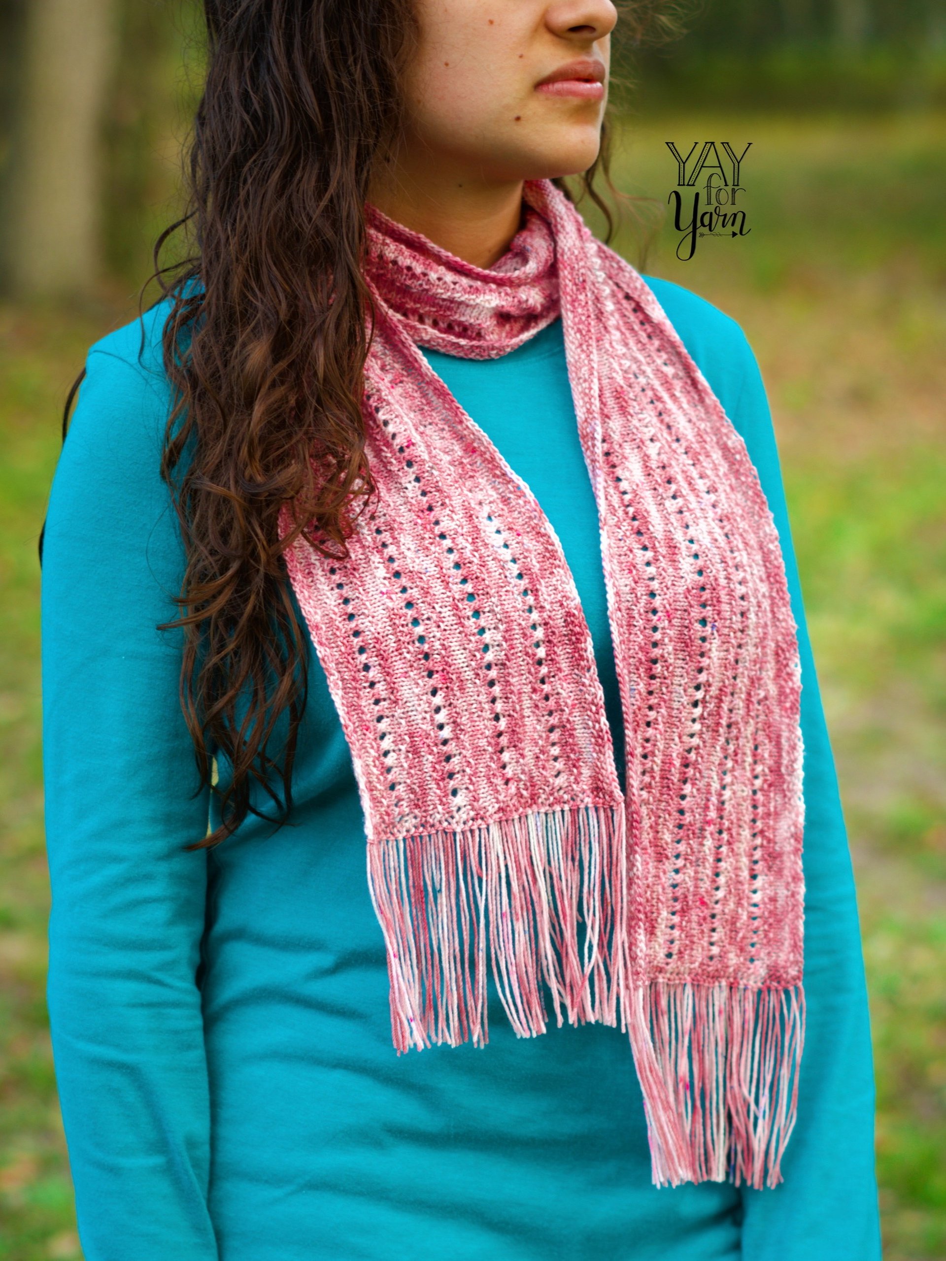 Wild Rose Scarf - PDF Knitting Pattern & Video Tutorial product image (3)