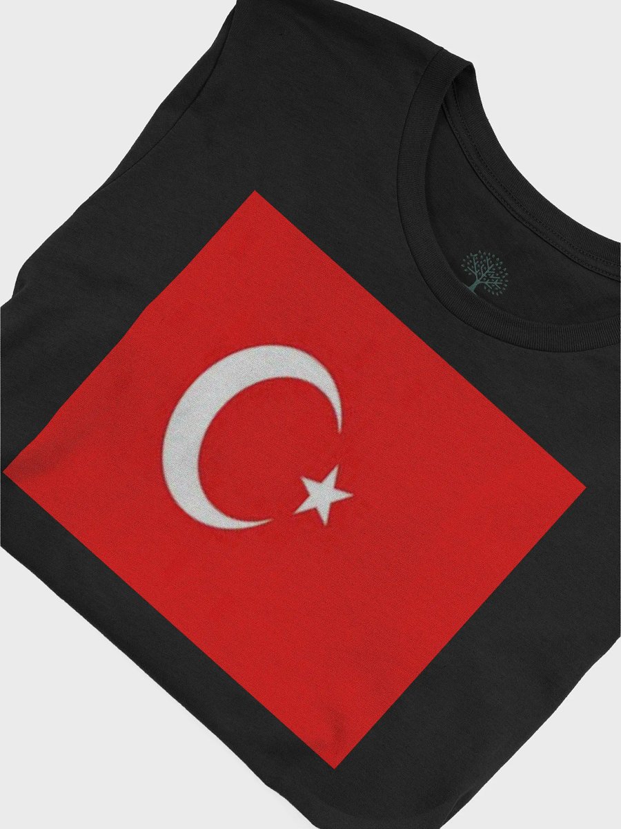 Graphic Grove Unisex Turkish Flag T-Shirt - Cotton Black product image (7)