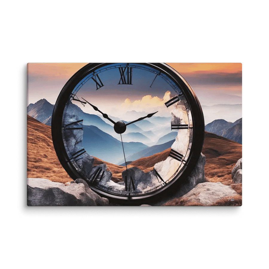 Time Confusion-4 | Canvas Artistic Wall Painting product image (6)