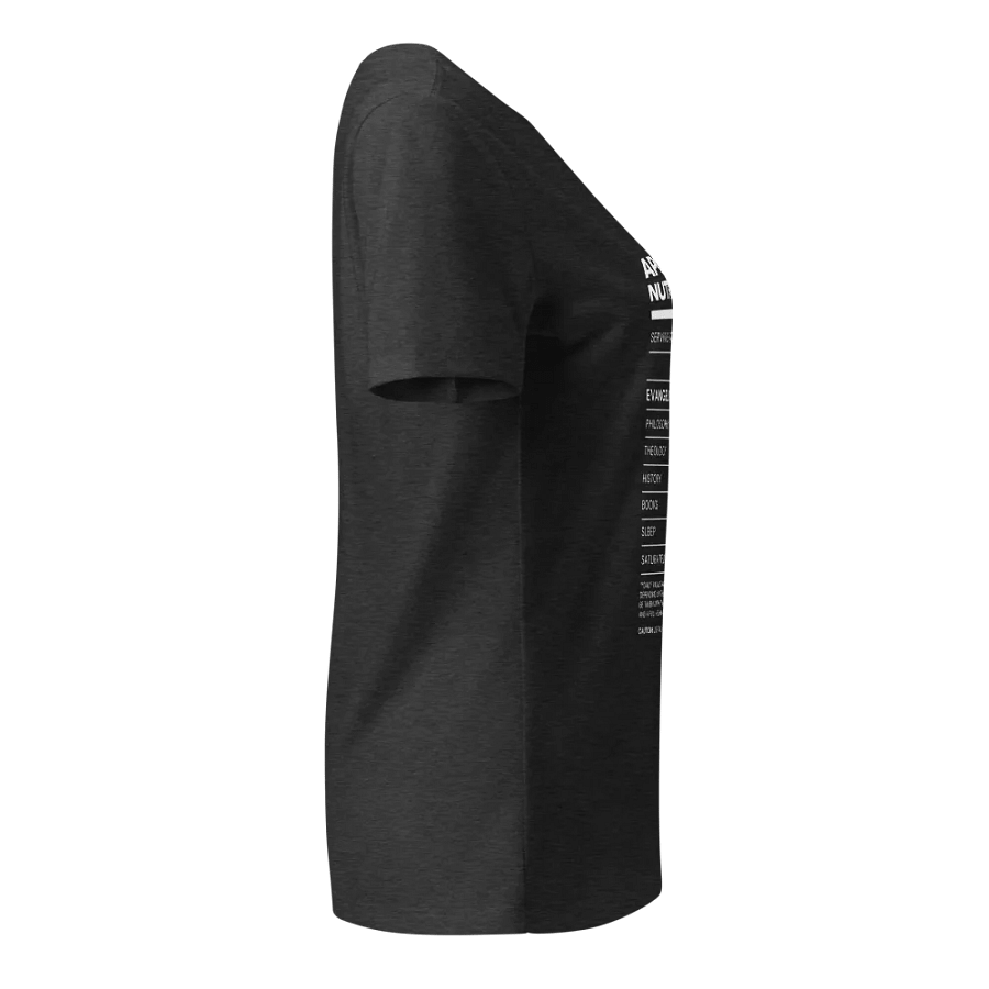 Apologetics Nutrition Facts Women's V-Neck T-Shirt product image (4)
