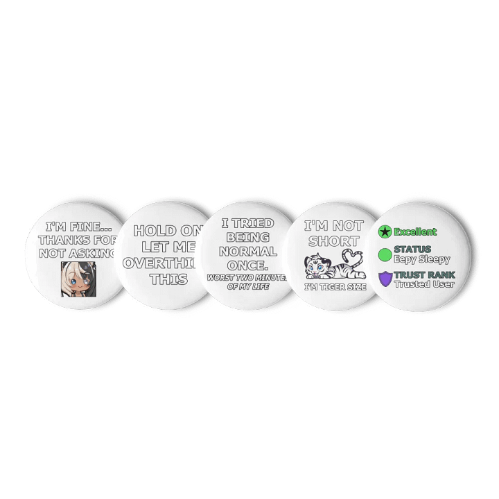 Pin Button - Limited Edition Collection #3 (White) product image (1)