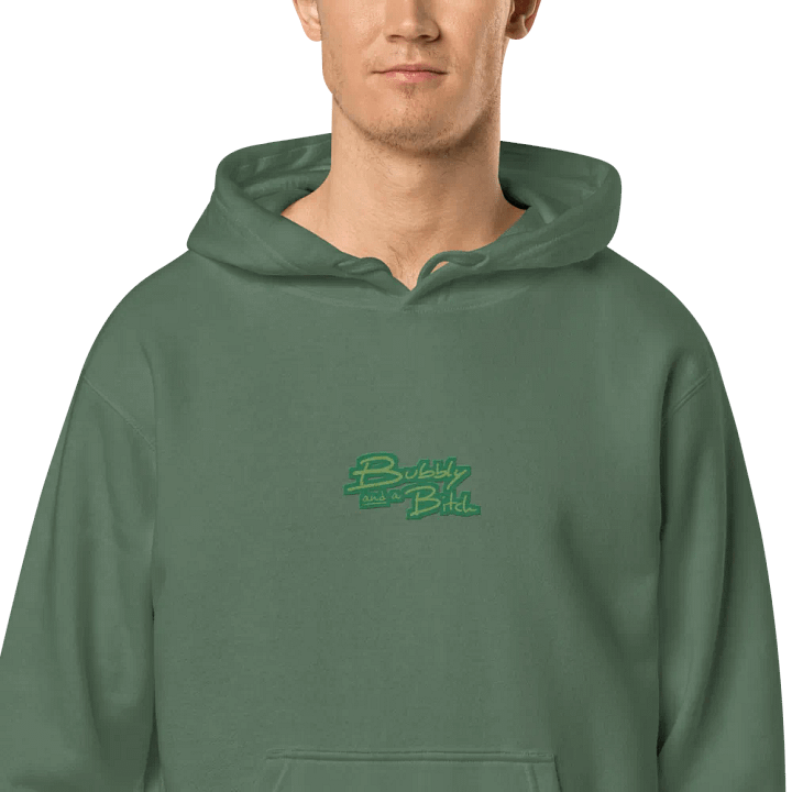 Bubbly and a B*tch (C. moss design) embroidered pigment-dyed hoodie product image (2)