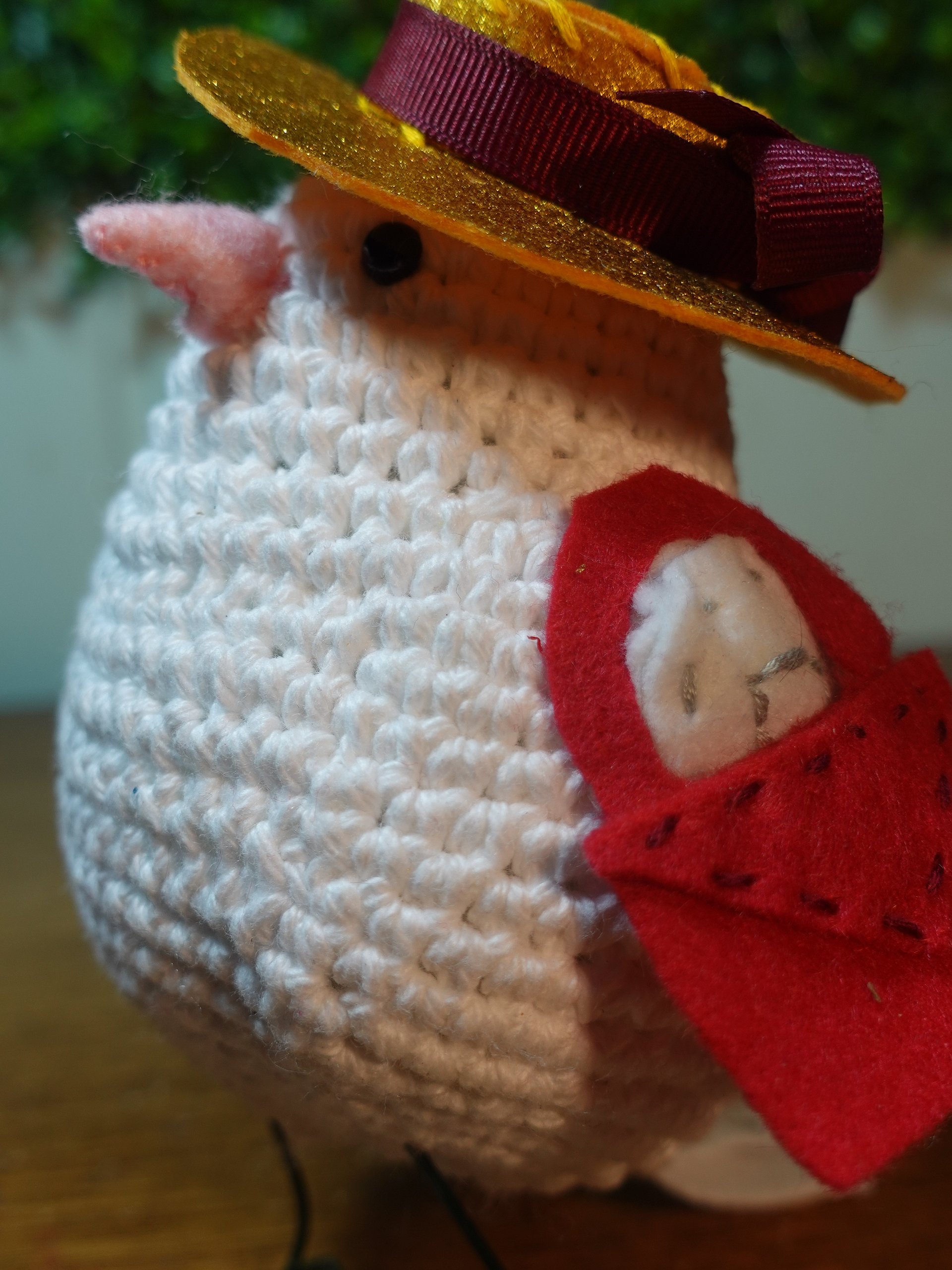 Crocheted Seasonal Fabric Bird Pattern - Regular Size product image (5)