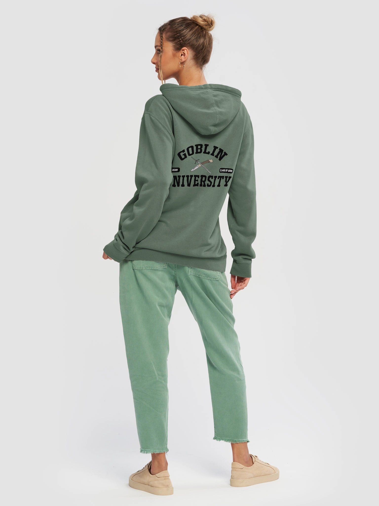 Goblin University BACK OF HOODIE Black product image (2)