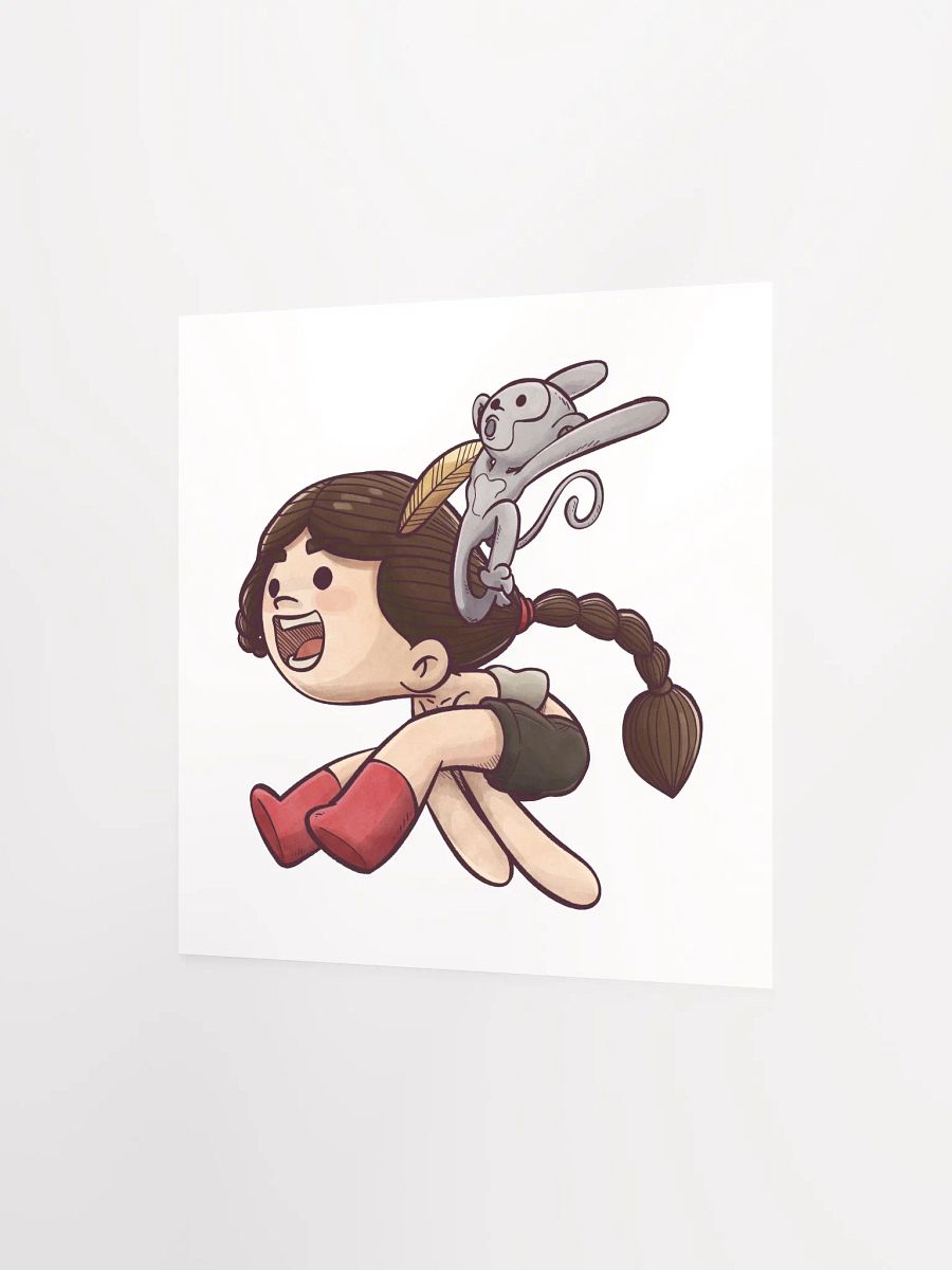 She & Her Pet | Matte Paper Poster product image (2)