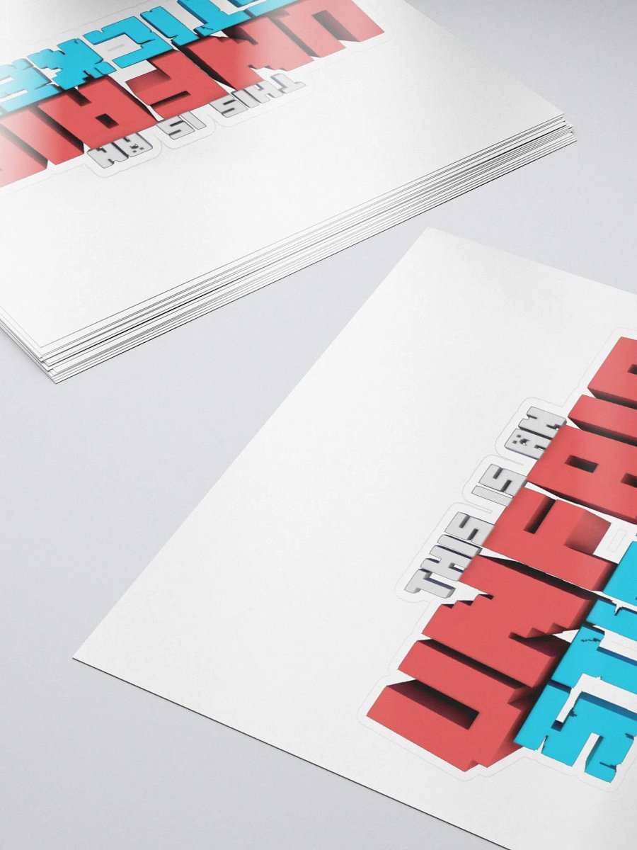 Unfair Sticker product image (5)