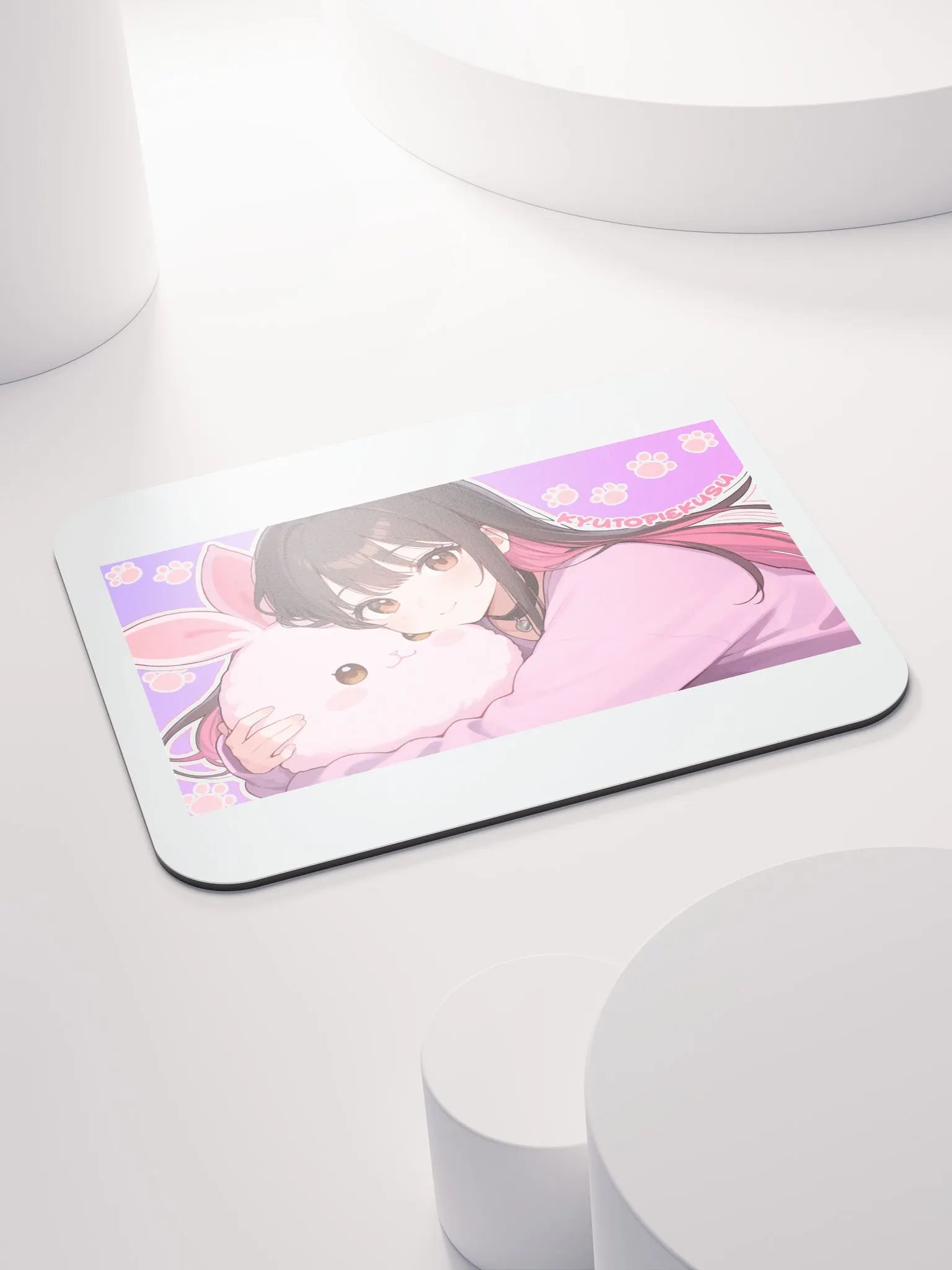 Kyuto Kawaii Bunny Hug Edition Mouse Pad product image (4)