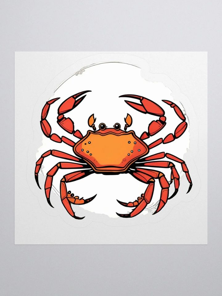 Symmetrical Crab Kiss Cut Stickers product image (1)