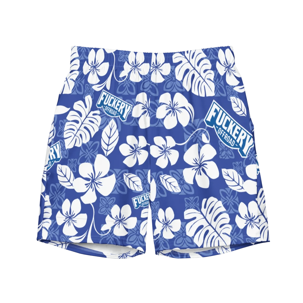 Fuckery Offroad Mens Hawaiian Shorts - Blue product image (1)
