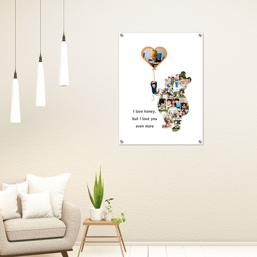 Winnie The Pooh Honey Bear Photo Collage Frames Canva Template product image (8)