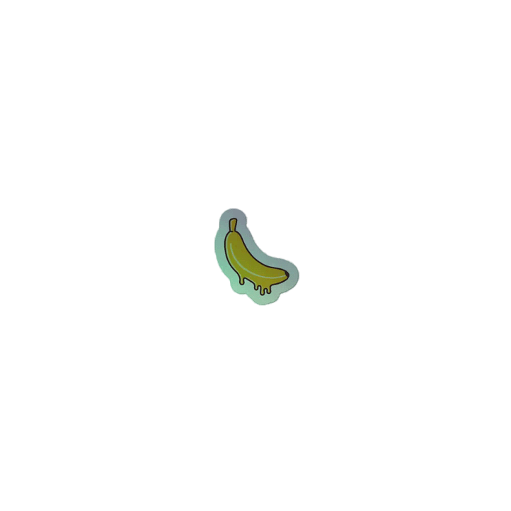 Drippin' Banana Holographic Sticker Sheet product image (2)
