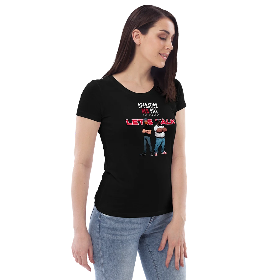 “Let’s Talk” Women’s Fitted T-shirt - The Drew Missen Collection product image (6)