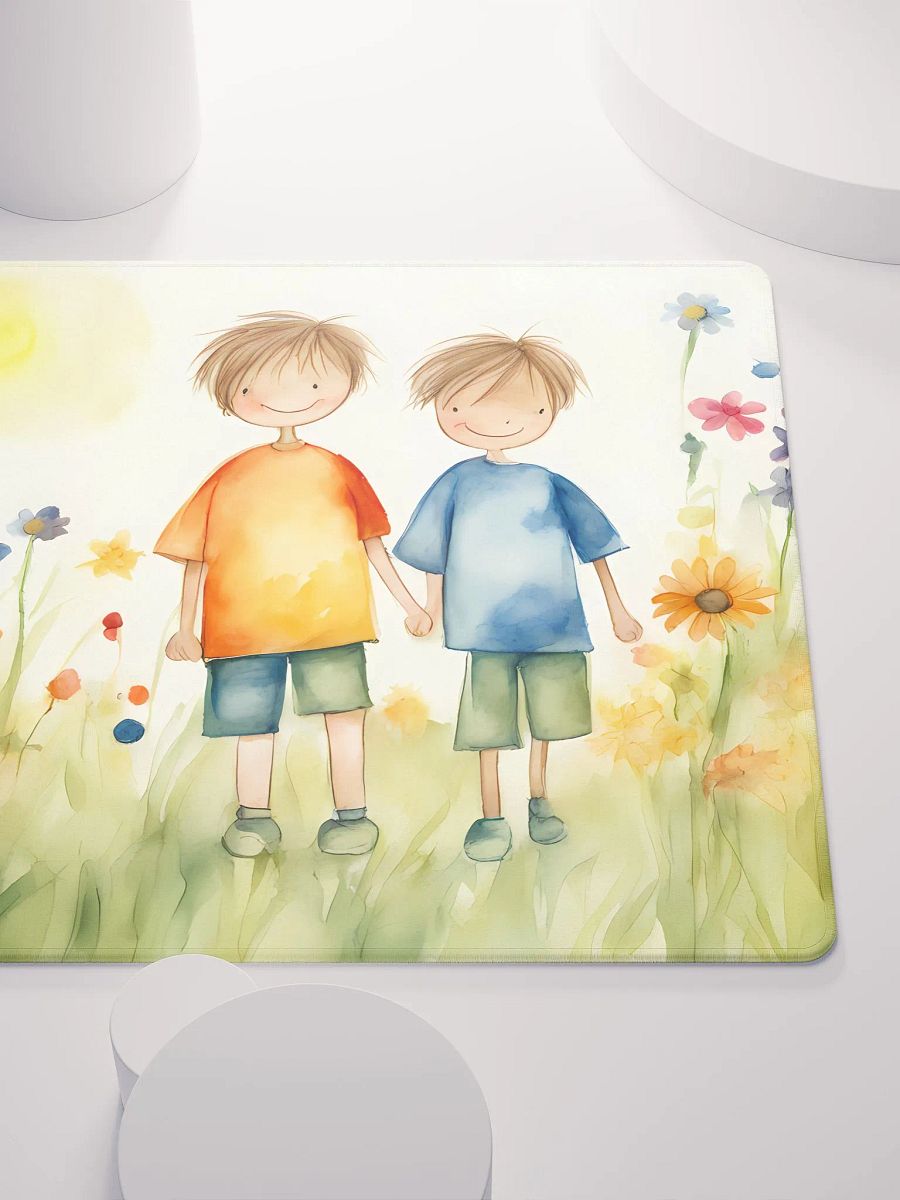 Two Children Born Happy, Gaming Mouse Pad, 2 Sizes product image (5)