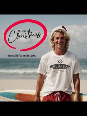 “From all of us at the Cape..” Merry Christmas #capesanblas #capesanblasfl #christmas #surfshop #sale #surfing #florida