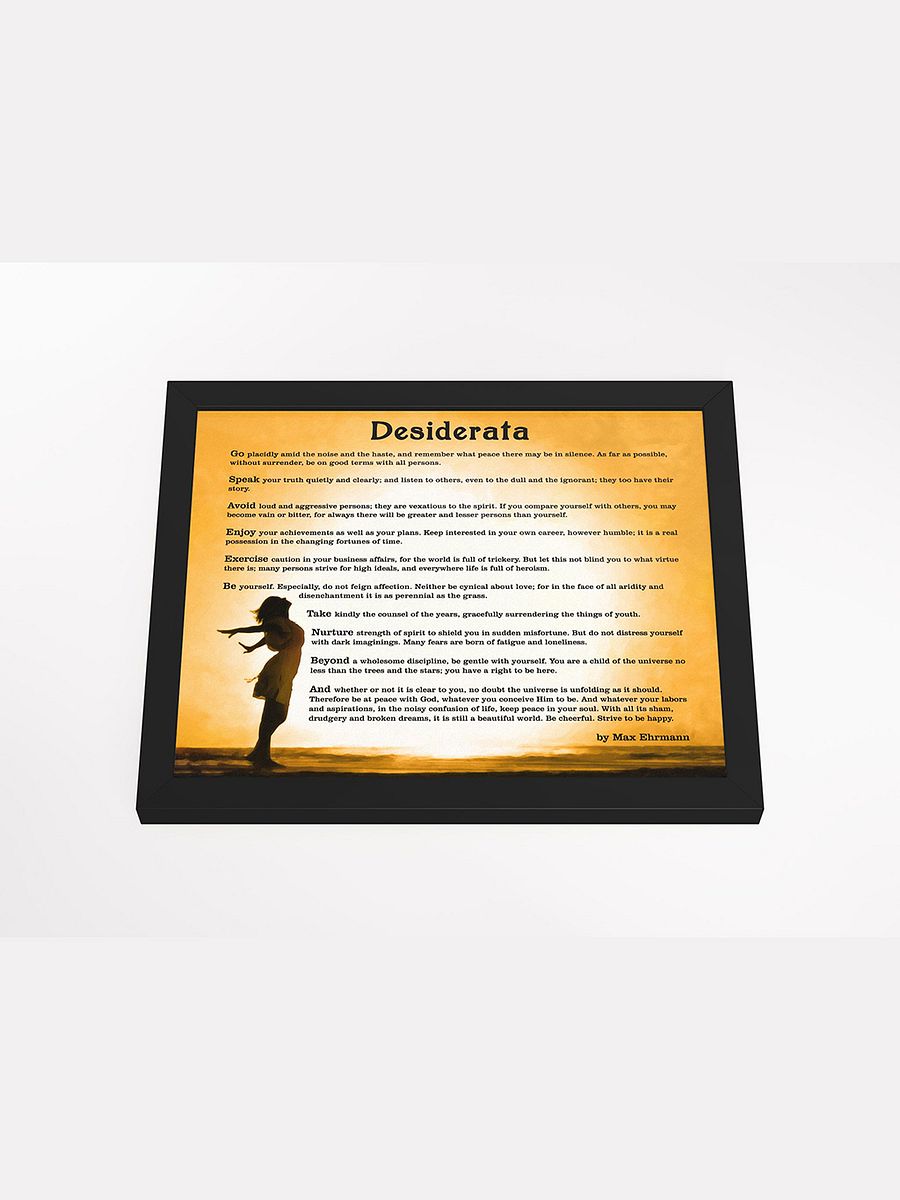 Desiderata Poem Print – Inspirational Framed Poster product image (4)