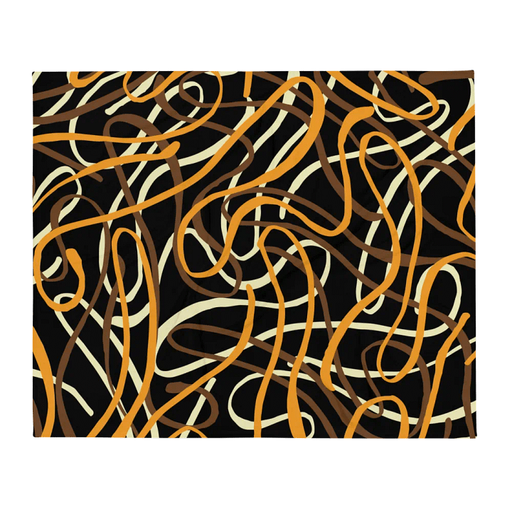 Shoestring Abstract Design Throw Blanket product image (2)
