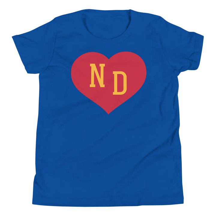ND Heart Red Unisex Youth T-shirt product image (1)