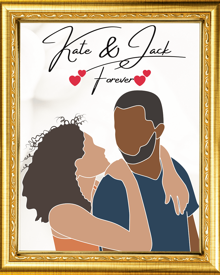 Custom Faceless Couple Portrait product image (5)