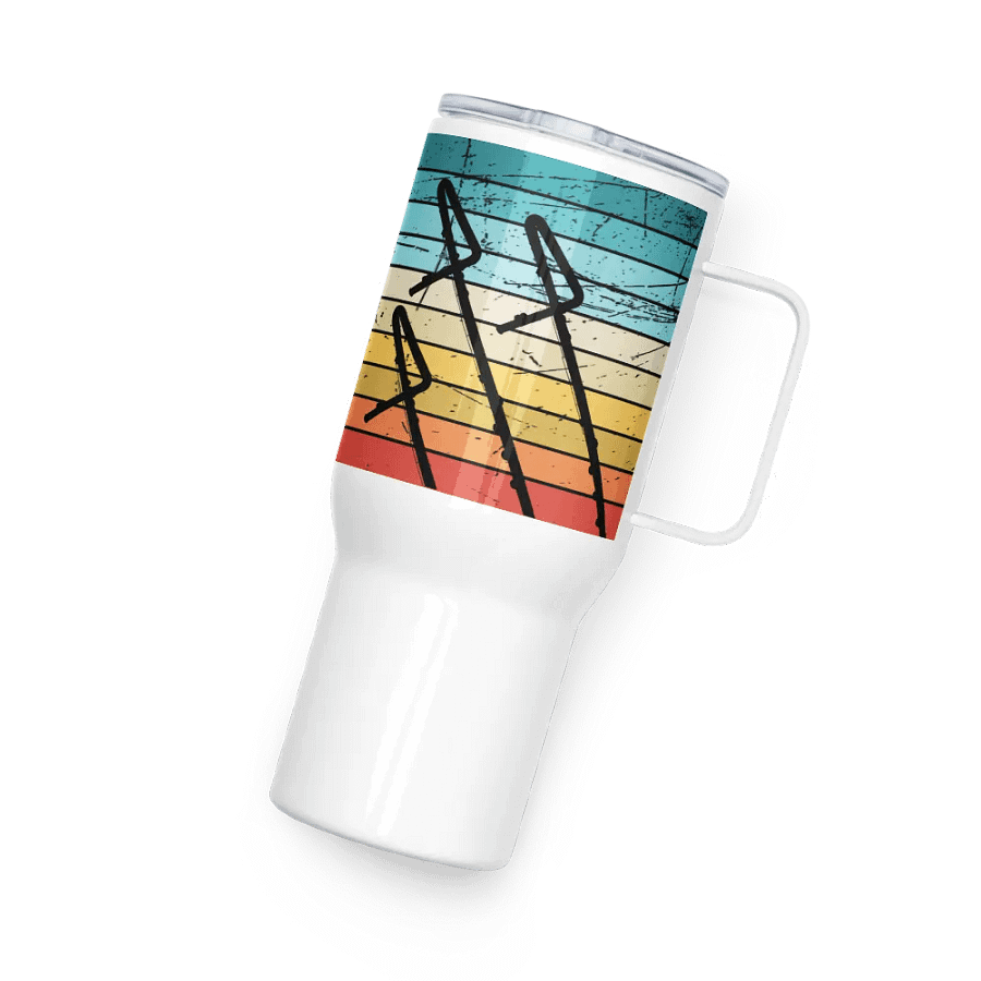 Retro Abstract Flute Stainless Steel Travel Mug - Contra product image (4)