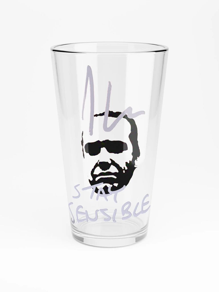 Jon Hare Stay Sensible Shaker Pint Glass product image (3)