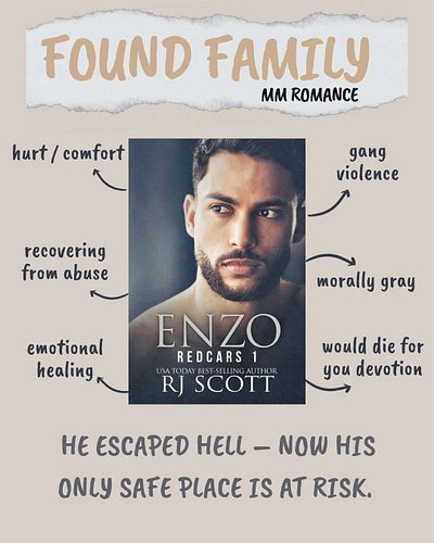 Have you met Enzo yet?
He’s broken. Hunted. Out of options.
Robbie never meant to find safety—until he literally collapses in...