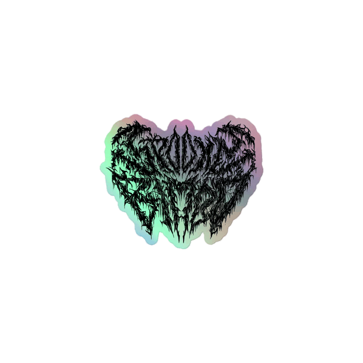 Death Metal Logo Holographic Sticker product image (1)