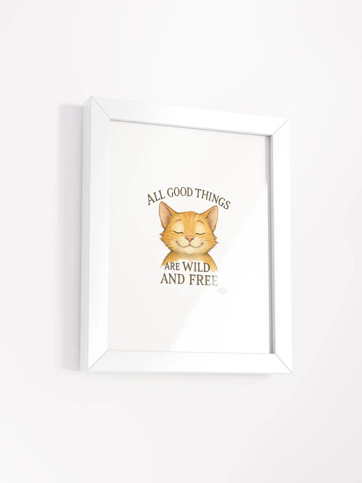 Wild and Free Vaikauri Cat Framed Matte Poster product image (2)